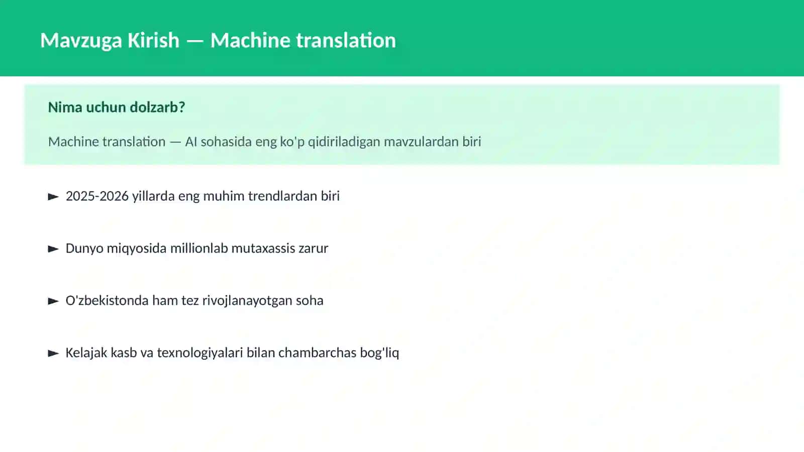 NLP Tabiiy Til Qayta Ishlash 2