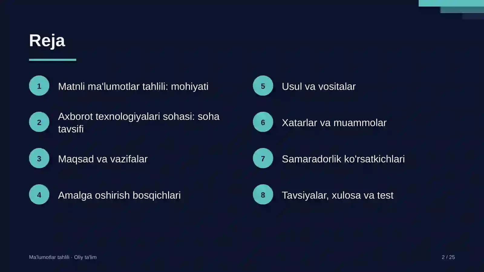 axborot texnologiyalari sohasida matnli ma'lumotlarni tahlil qilish 4895 2