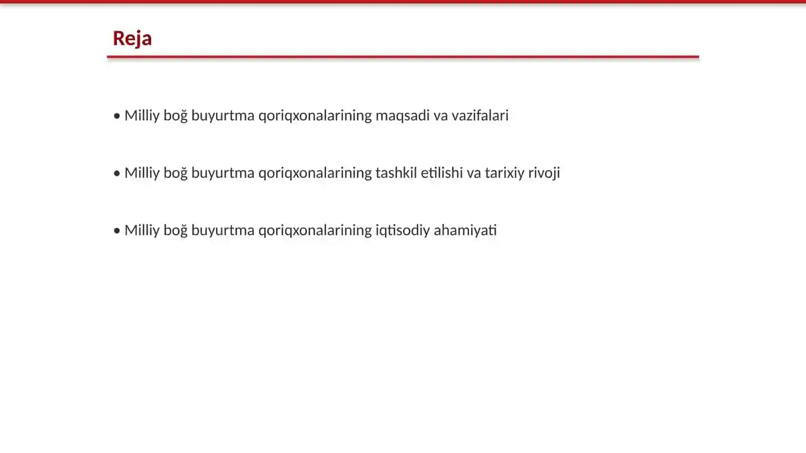 Milliy boğ buyurtma qoriqxonalar 2