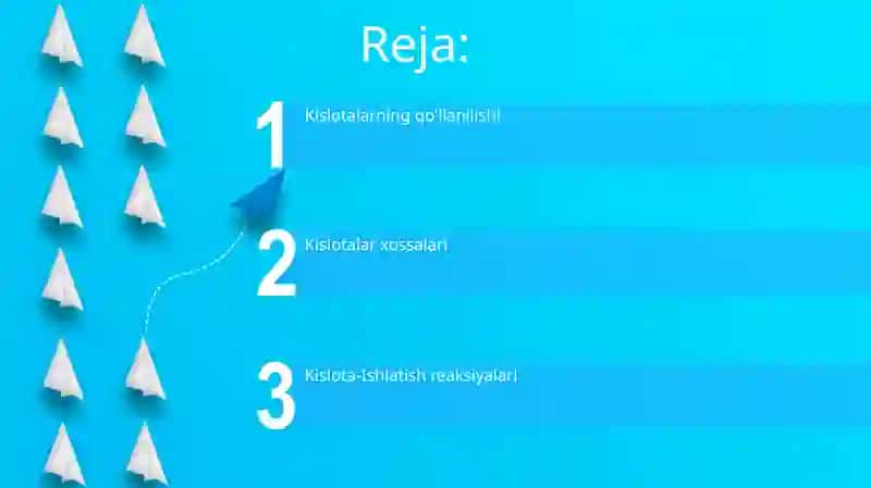 Kislotalar mavzusi 2