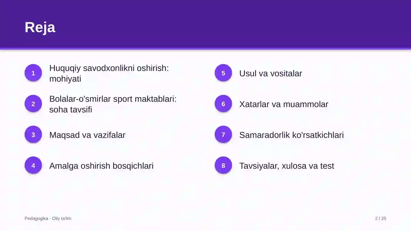 bolalar o'smirlar sport maktablarida huquqiy savodxonlikni oshirish 7633 2