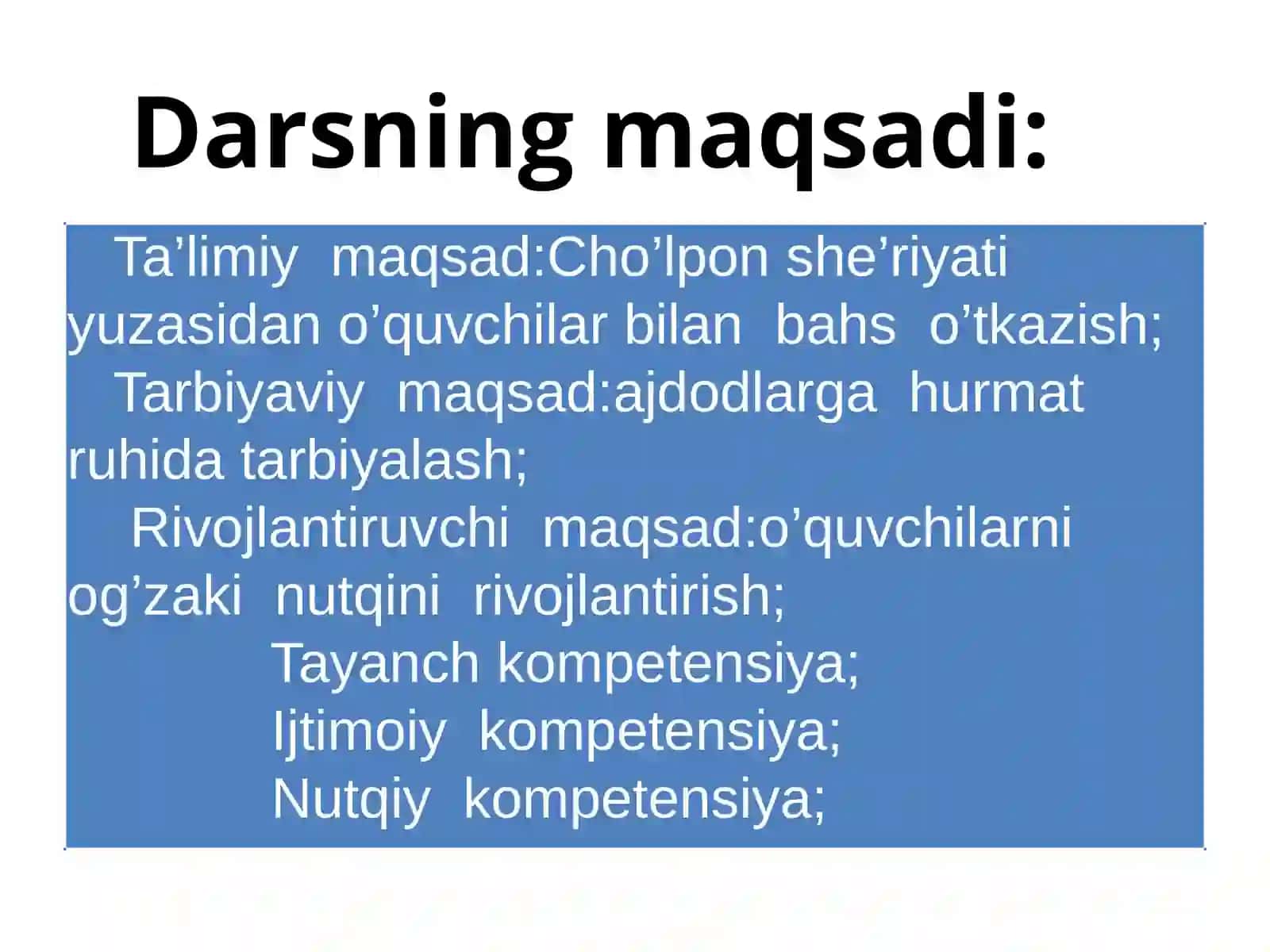Cho’lpon  she’riyati 2