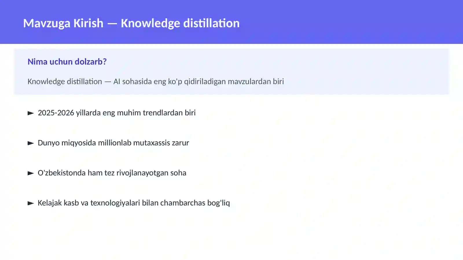 AI | DEEP LEARNING VA NEYRON TARMOQLAR 2