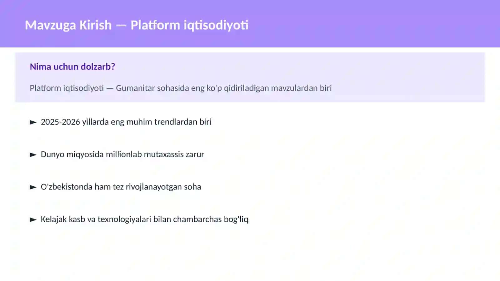 Platform iqtisodiyoti 2
