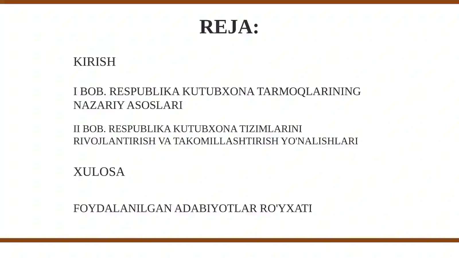 RESPUBLIKA KUTUBXONA TARMOQLARI VA TIZIMLARI 2