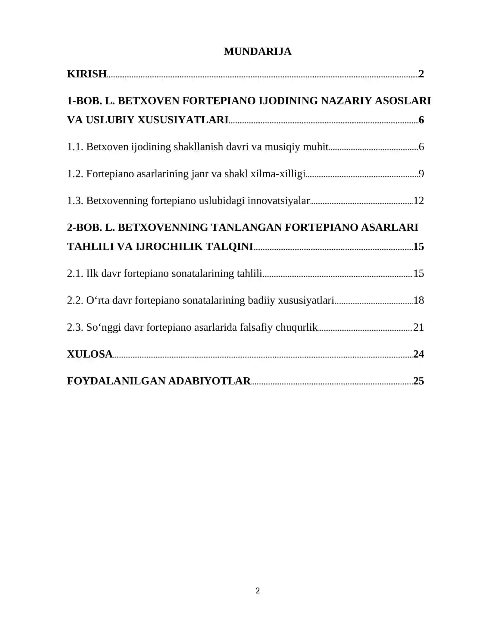 L. BETXOVEN FORTEPIANO IJODINING NAZARIY ASOSLARI VA USLUBIY XUSUSIYATLARI 2