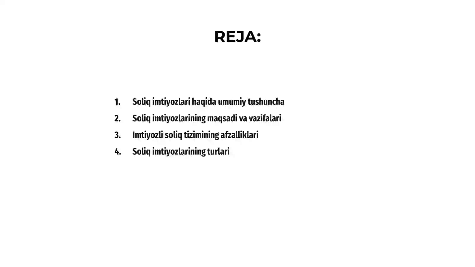 Soliq imtiyozlari va uning turlari 2