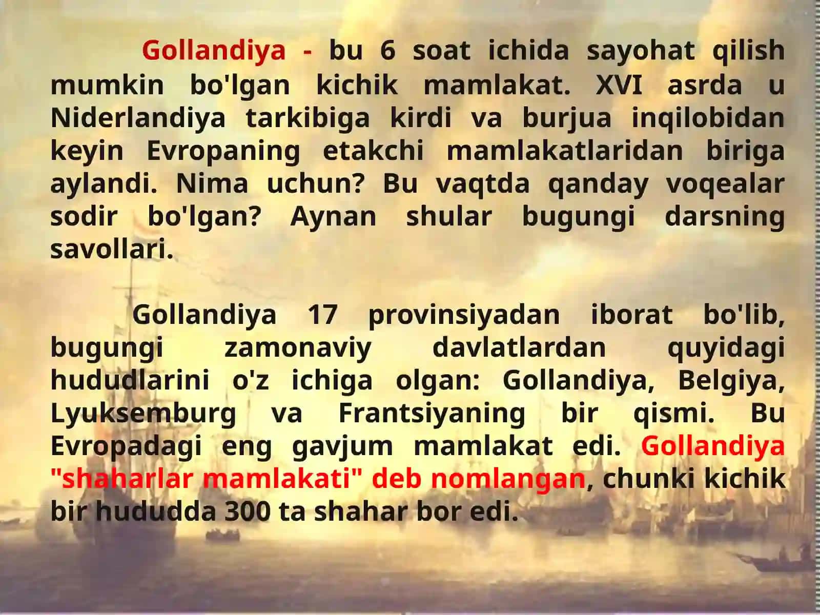 NIDERLANDIYA INQILOBI 2