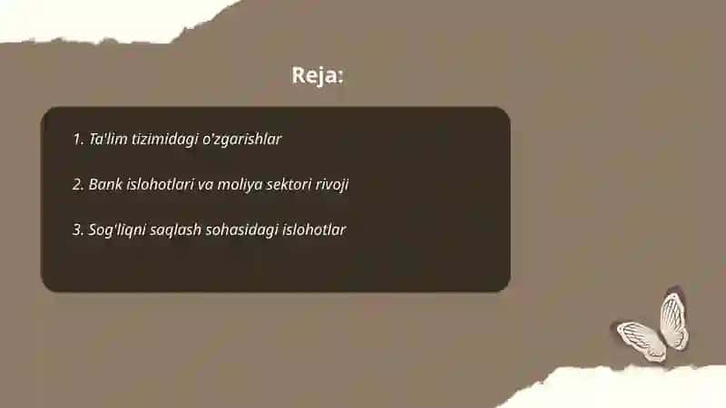 O'zbekiston respublikasidagi ijtimoiy ózgarishlar 2