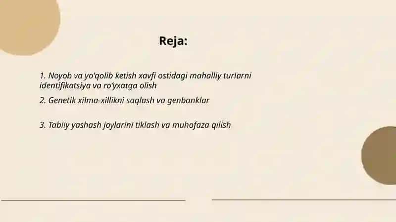 Noyob va yoʻqolib ketish xavfi ostidagi hayvonlarni saqlash 2
