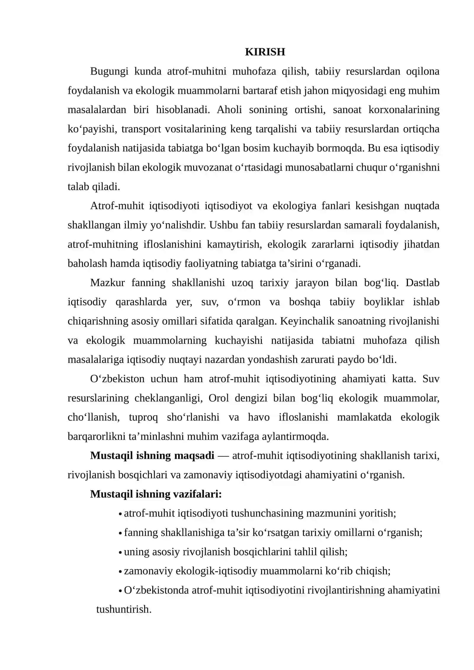 ATROF-MUHIT IQTISODIYOTINING SHAKLLANISH TARIXI VA RIVOJLANISH BOSQICHLARI 2