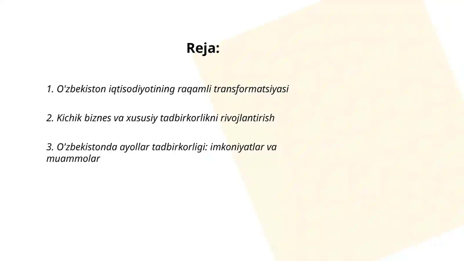 O'zbekiston iqtisodiyotining raqamli transformatsiyasi 2