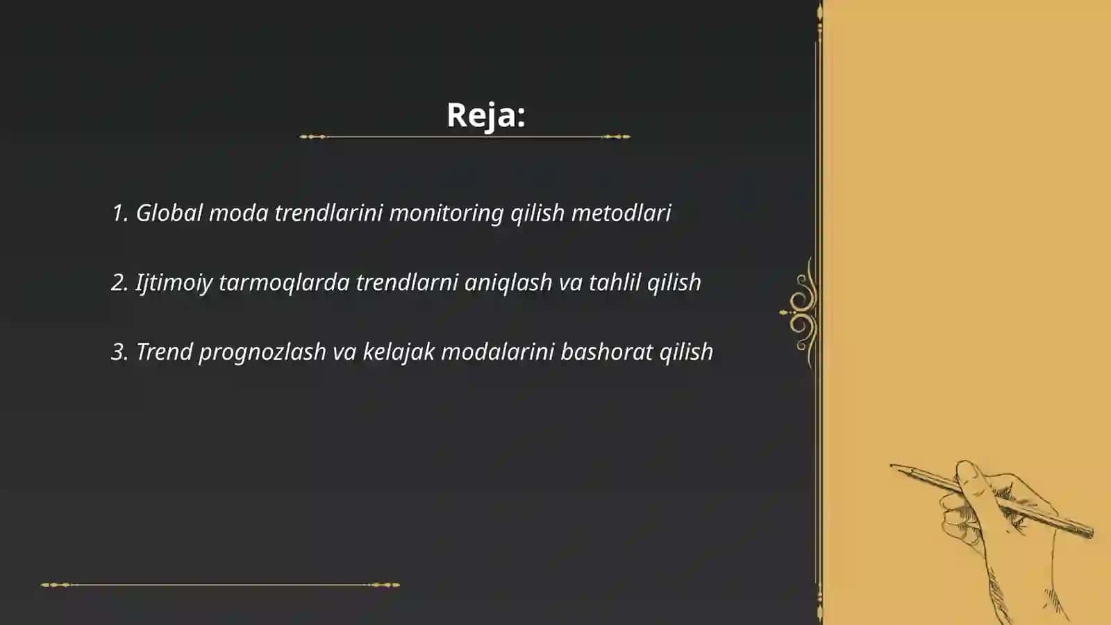 Global moda trendlarini monitoring qilish metodlari 2