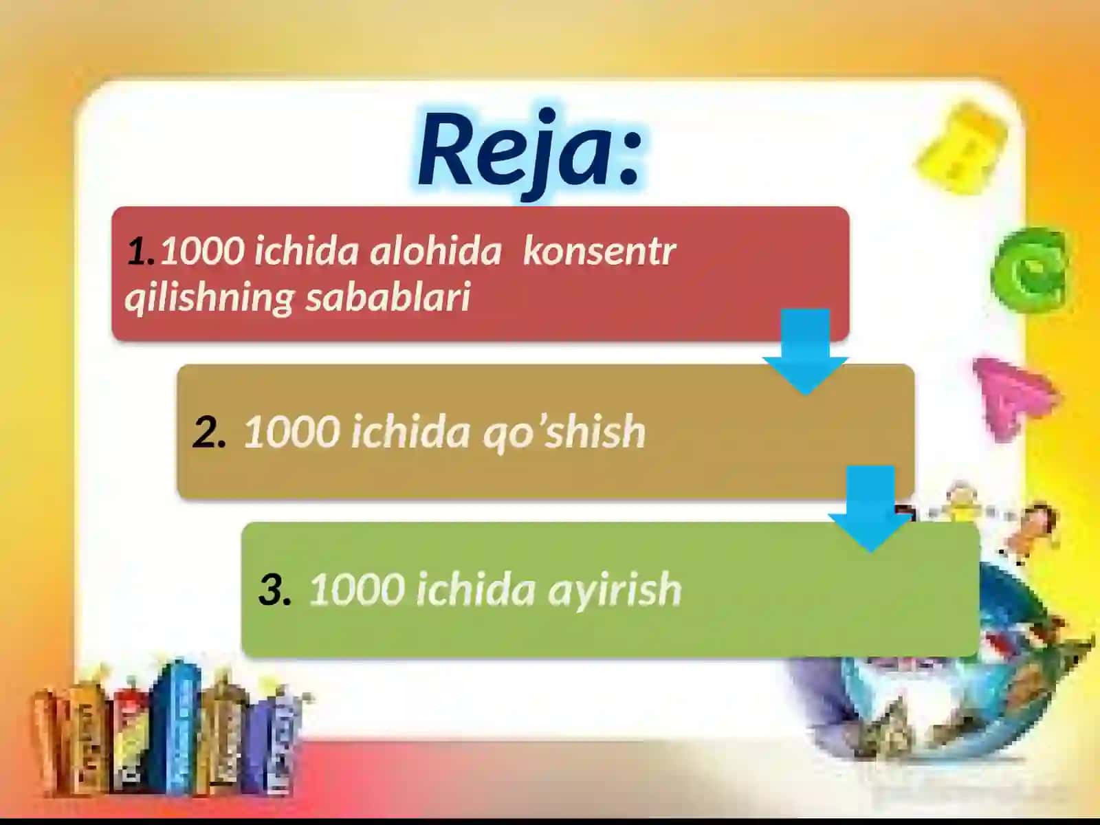 1000 ichida arifmetik amallarni bajarish metodikasi 2
