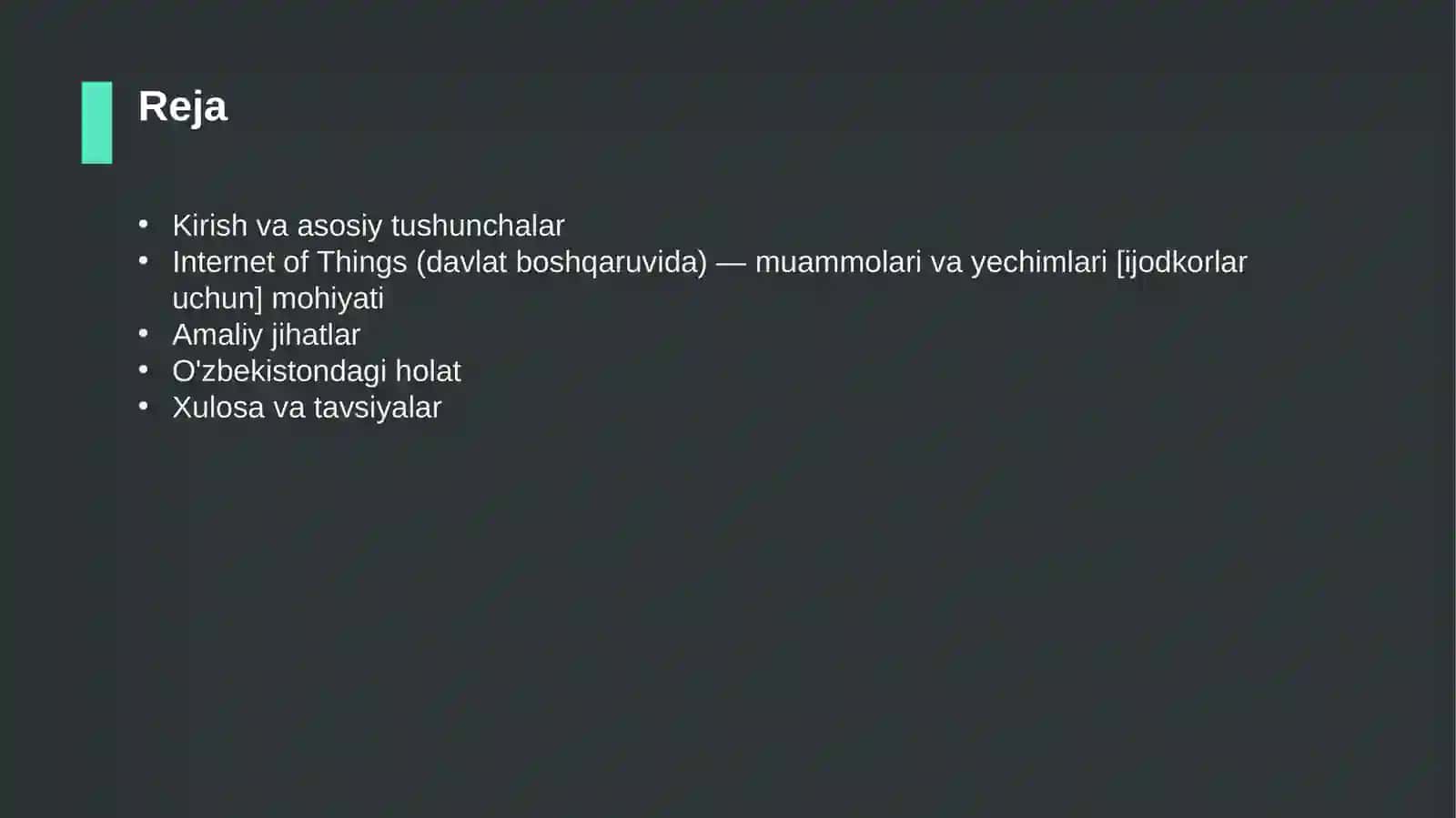 Internet of Things (davlat boshqaruvida) — muammolari va yechimlari [ijodkorlar uchun] 2