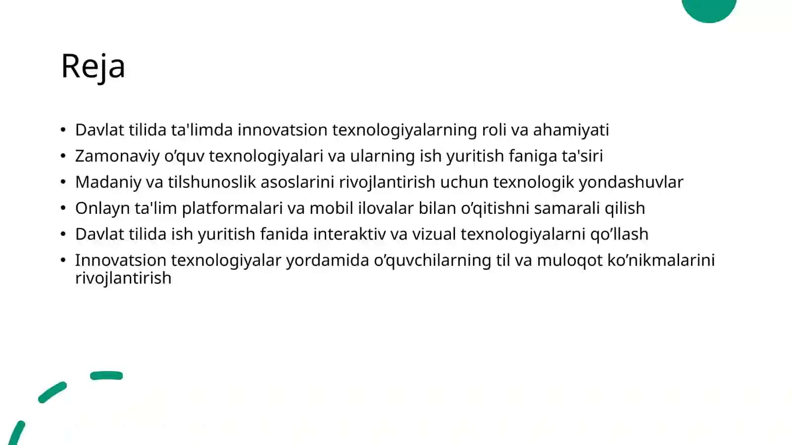 Davlat tilida ish yuritish fanini oʻqitishda innovatsion texnalogiyalar 2