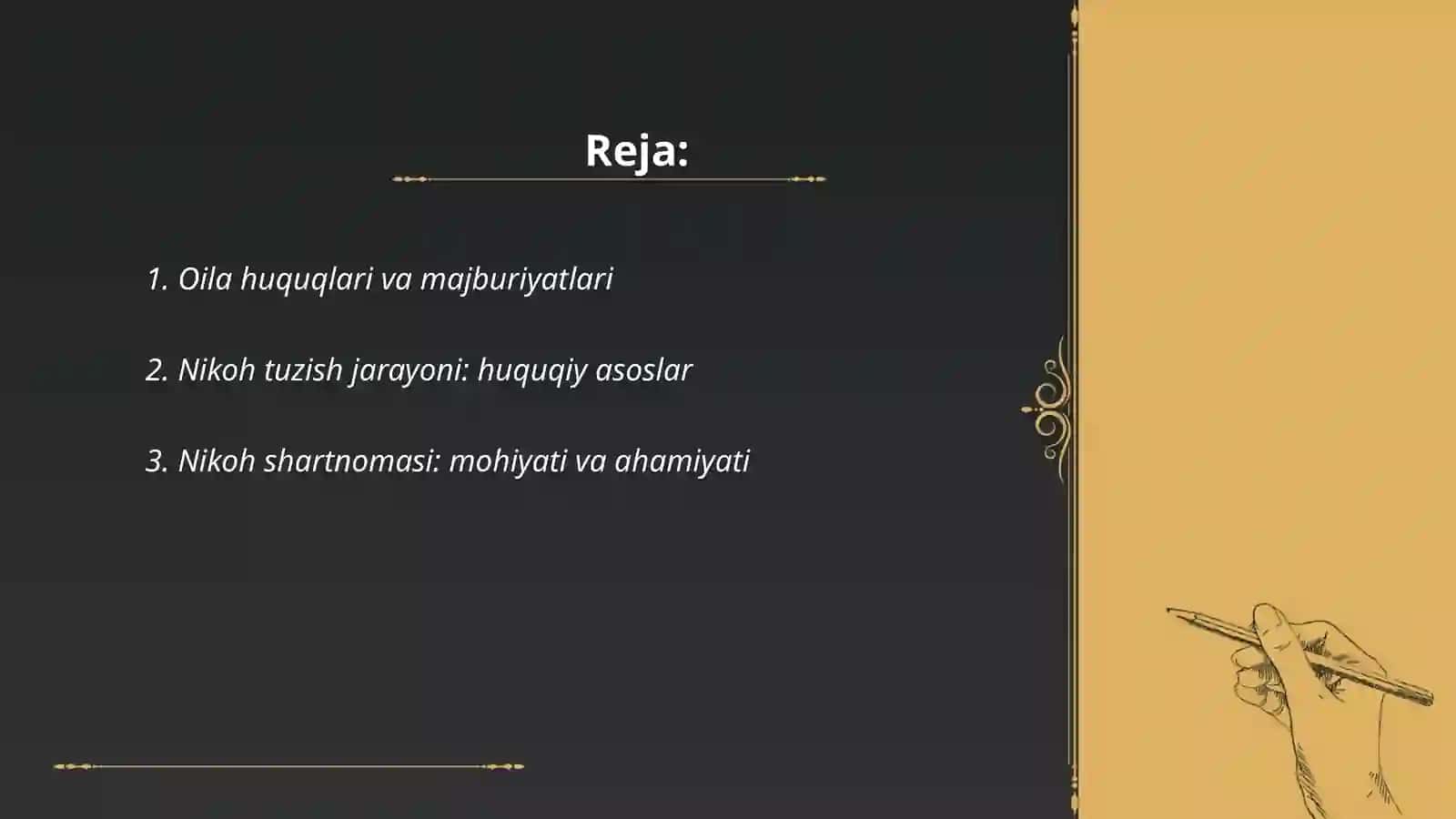 Oil and marriage legal guarantee 2