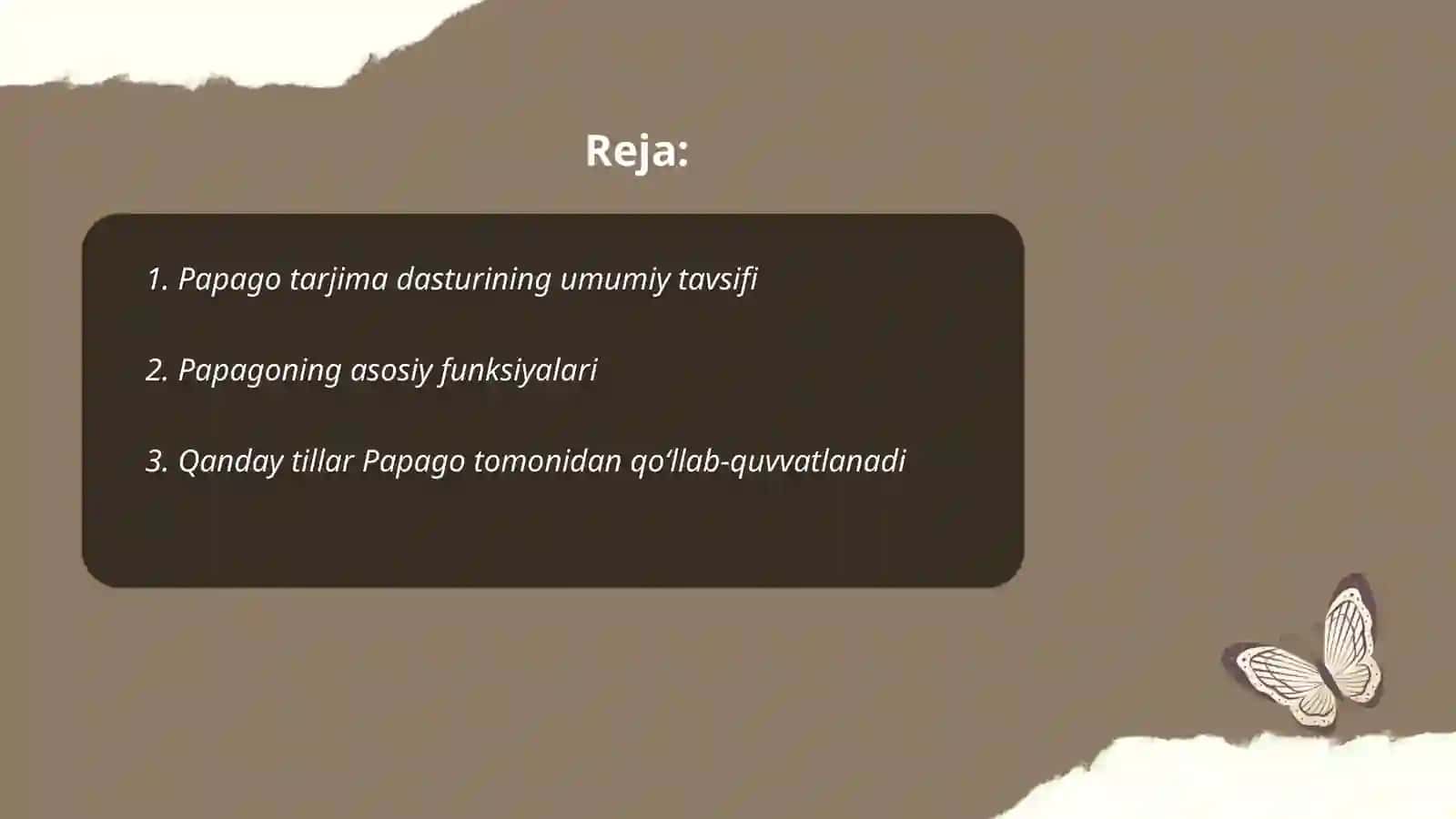 Papago tarjima dasturi 2