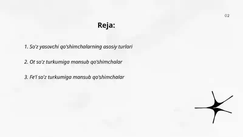 So'z yasovchi qo'shimchalar 2