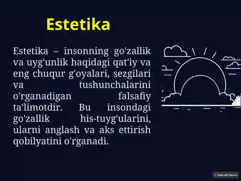 Estetika fanining predmeti 2