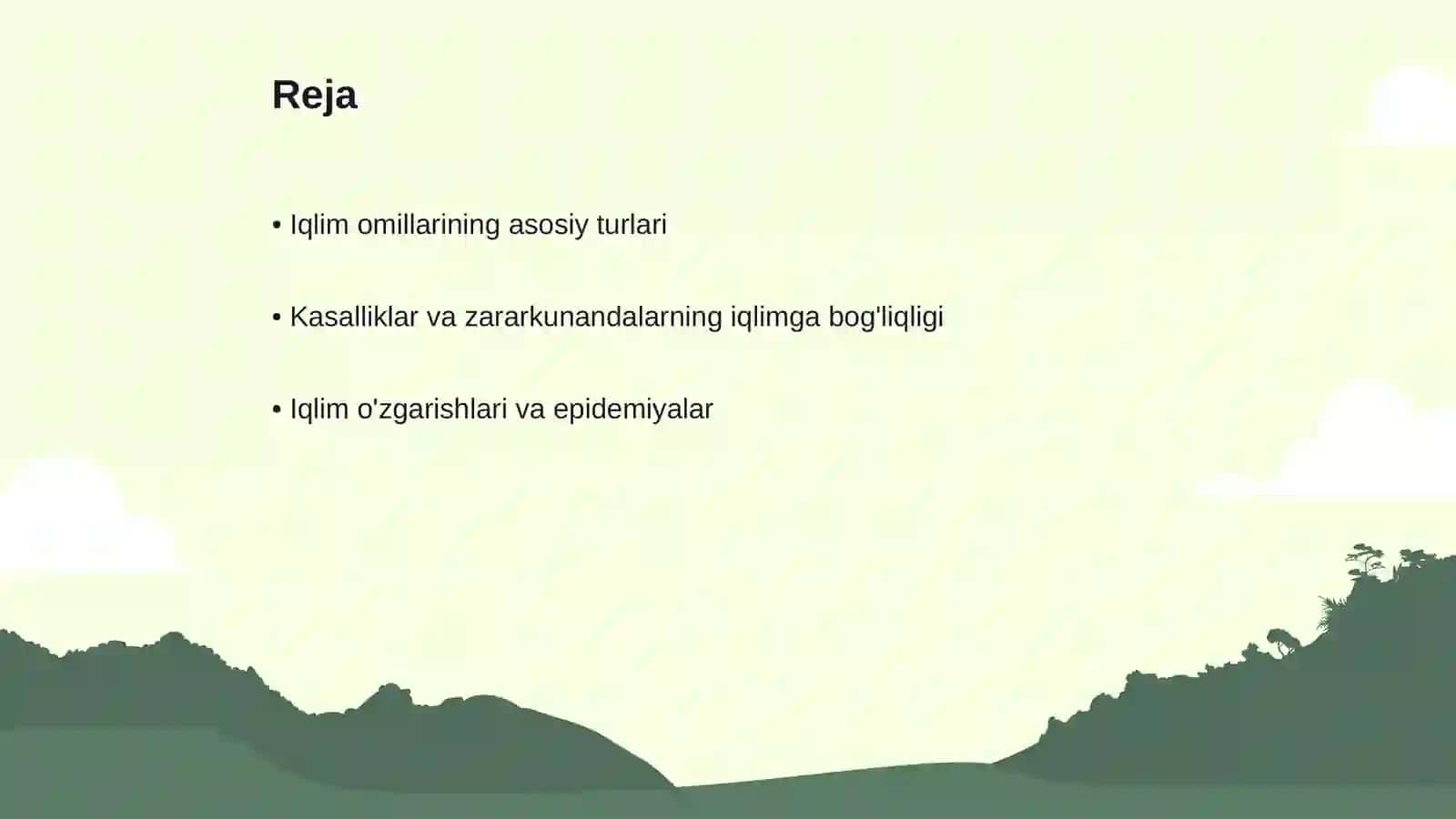 Iqlim Omillarining Tarqalishida Iqlim Omillarining Roʻli 2