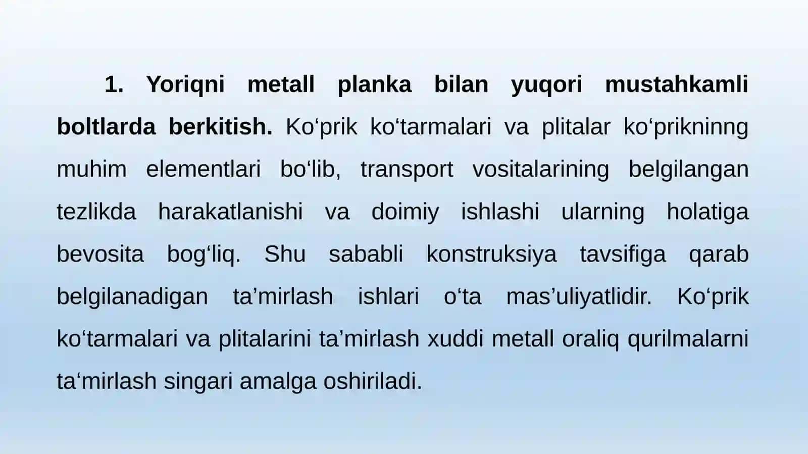 METALL KONSTRUKSIYALARNI KUCHAYTIRISH USULLARI 2