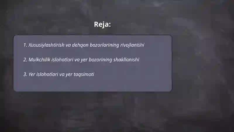 Mustaqillik yillarida qishloq xójaligi sanoat sohasidagi ózgarishlar 2