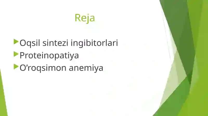 Oqsil sintezi ingibitorlari 2