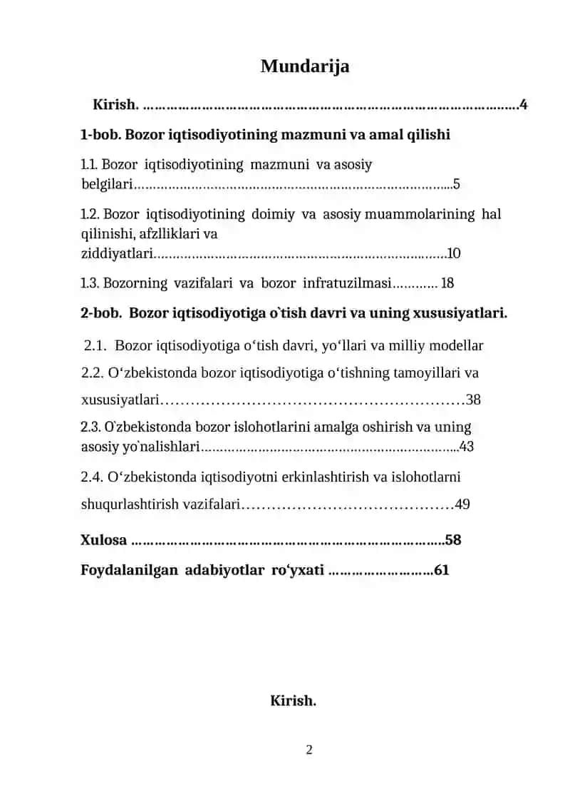 Iqtisodiyotni Tartiblashning Bozor Mexanizmi 2