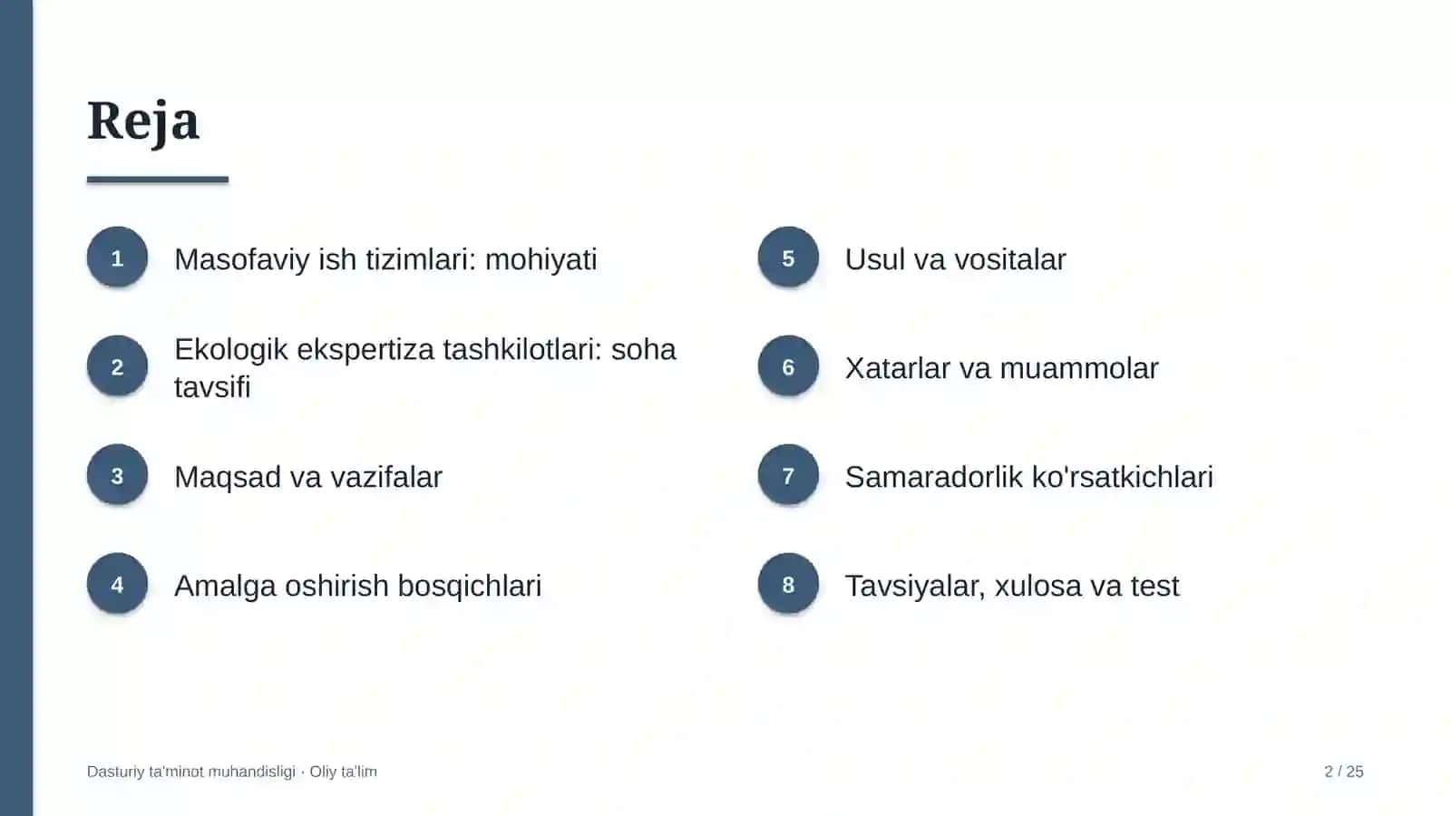 Ekologik ekspertiza tashkilotlarida masofaviy ish tizimlarini joriy etish 2