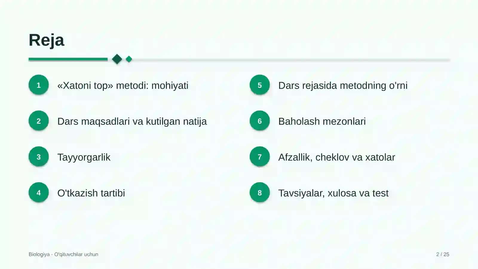 biologiya darslarida xatoni top metodidan foydalanish 3819 2