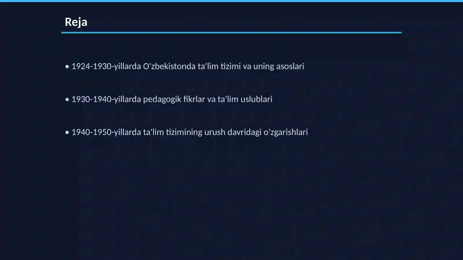 O'zbekistonda talim tizimi va pedagogik fikrlar rivoji 2