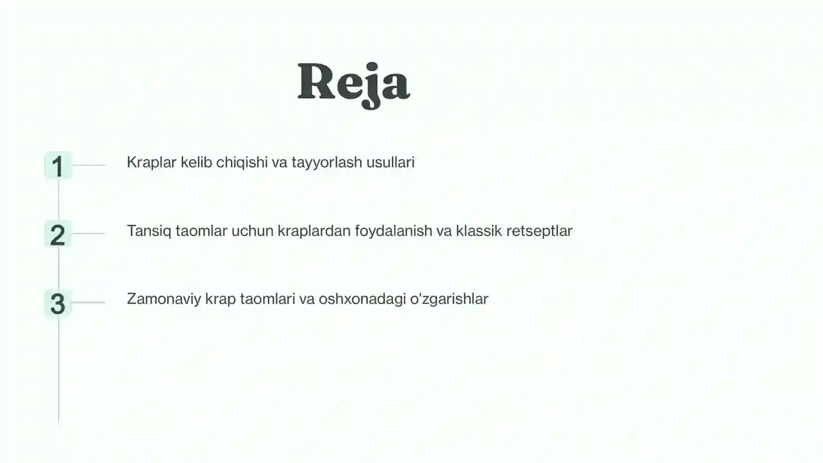 Kraplar va ulardan tayyorlanadigan tansiq taomlar 2