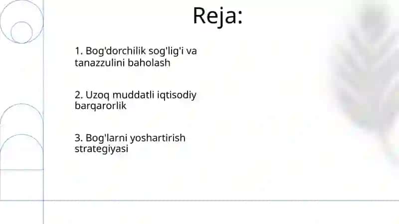 Qarigan bog'larni yoshartirish texnologiyasi 2