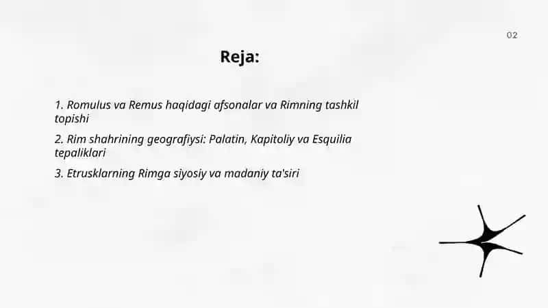 Qadimgi Rim.(Respublika davrigacha) 2