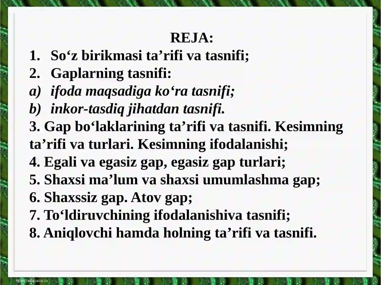 So‘z  birikmasi sintaksisi 2