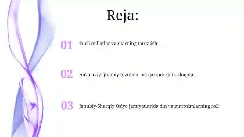 Janubiy Sharqiy Osiyo etnologiyasi 2