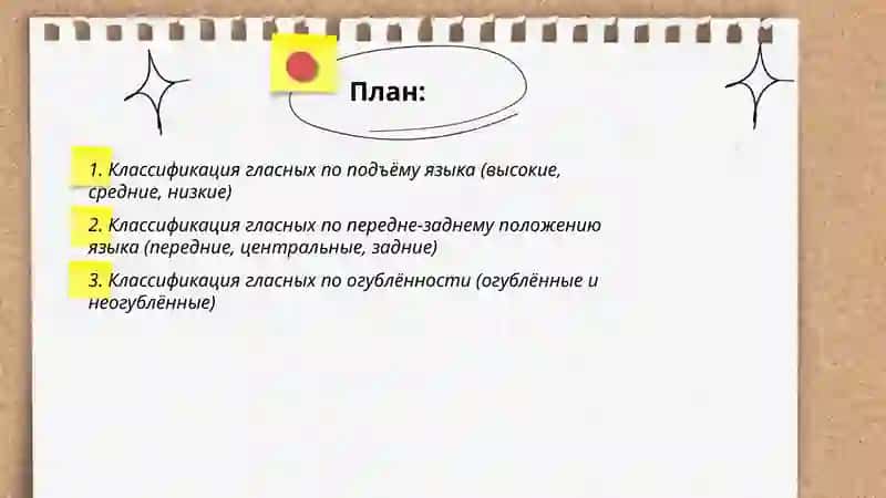 Классификация гласных и согласных звуков 2