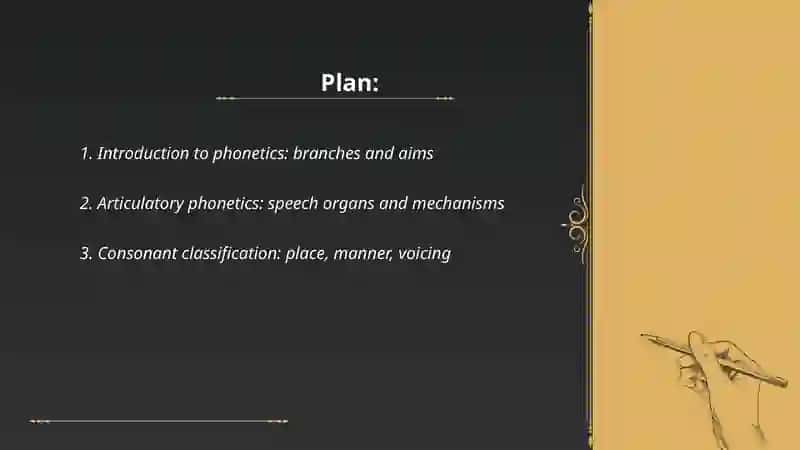 Phonetics as a Linguistic science The international Phonetics Alphabet 2