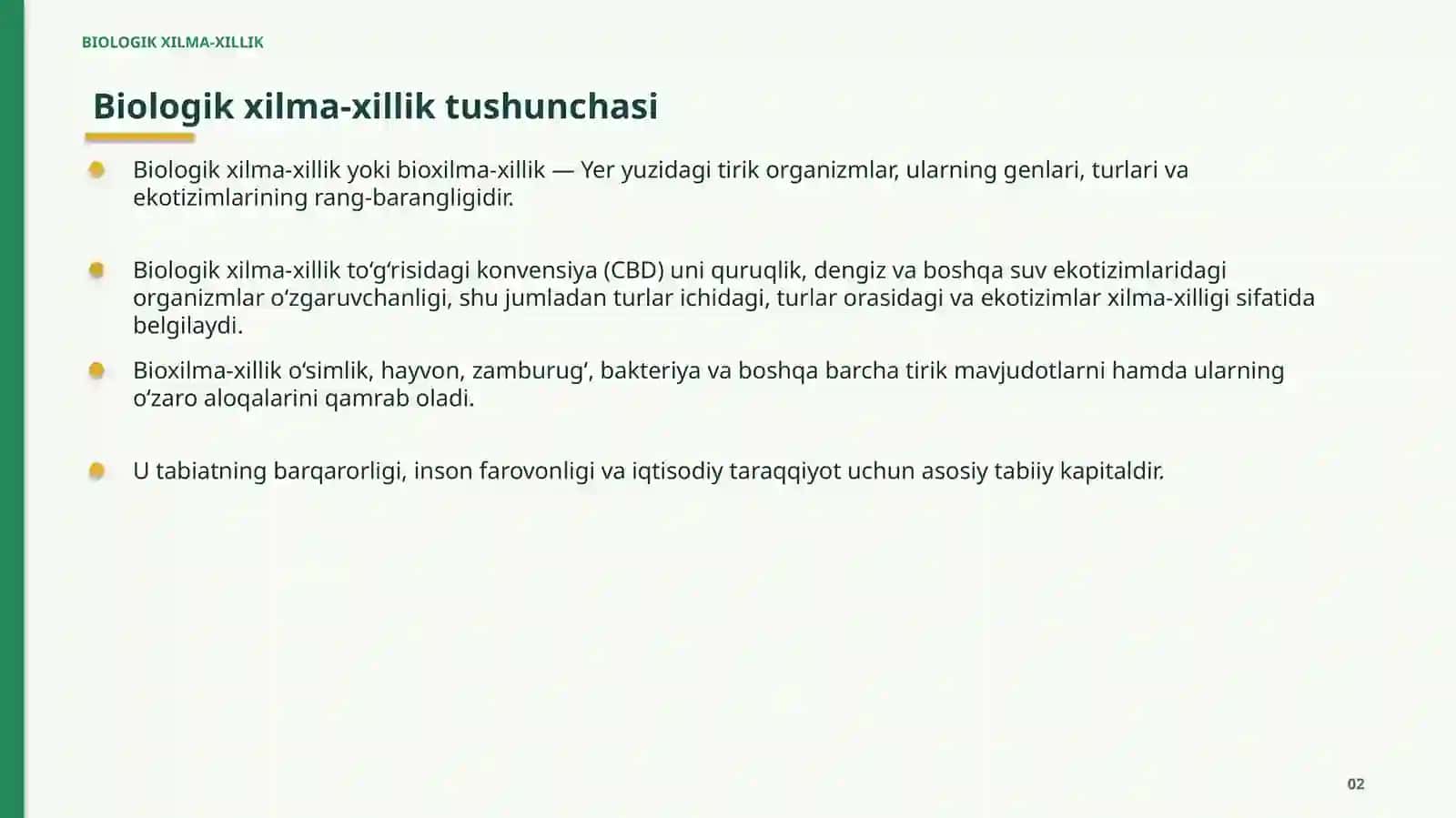 biologik xilma xillig 2