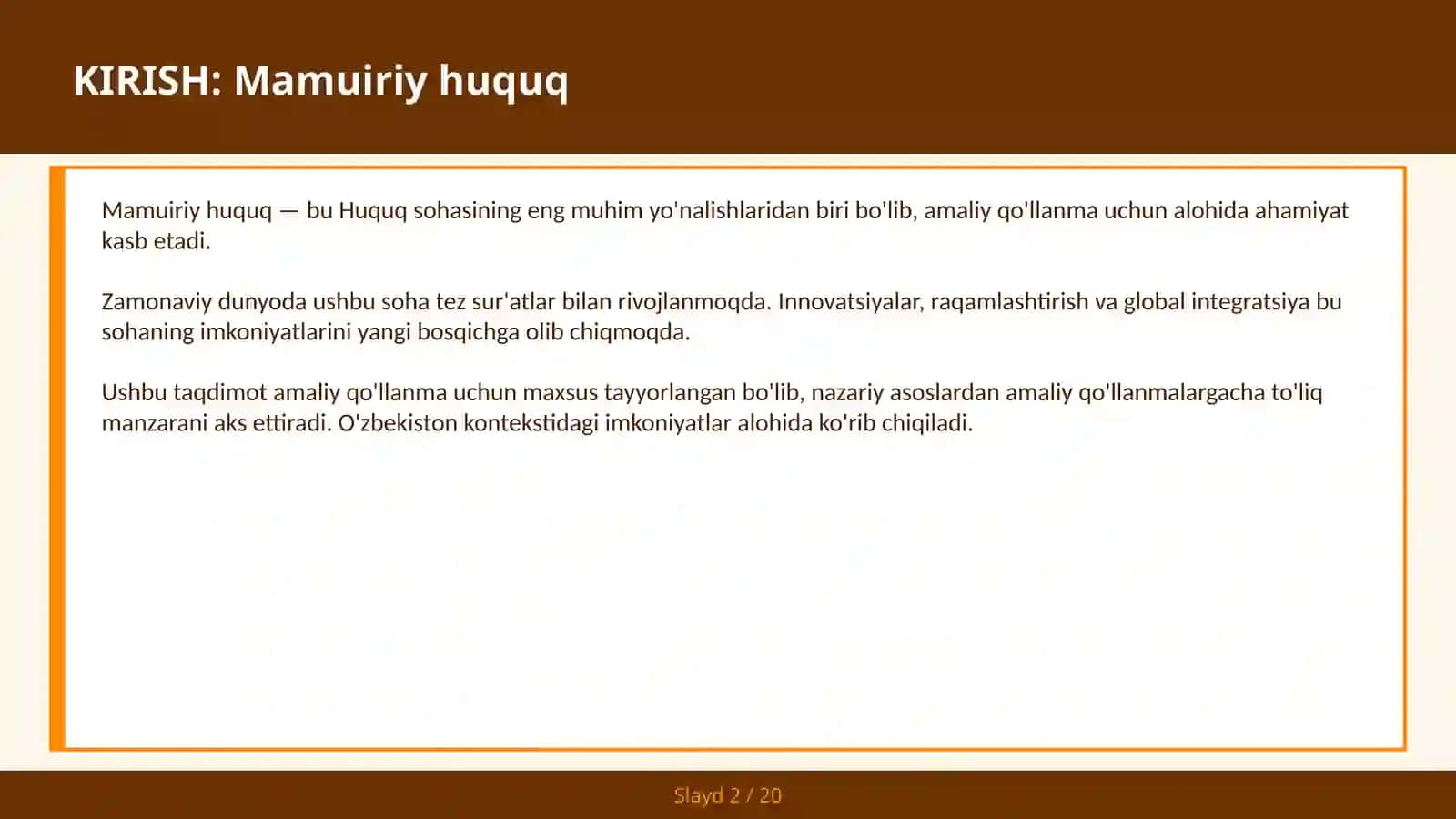 Mamuiriy huquq 2