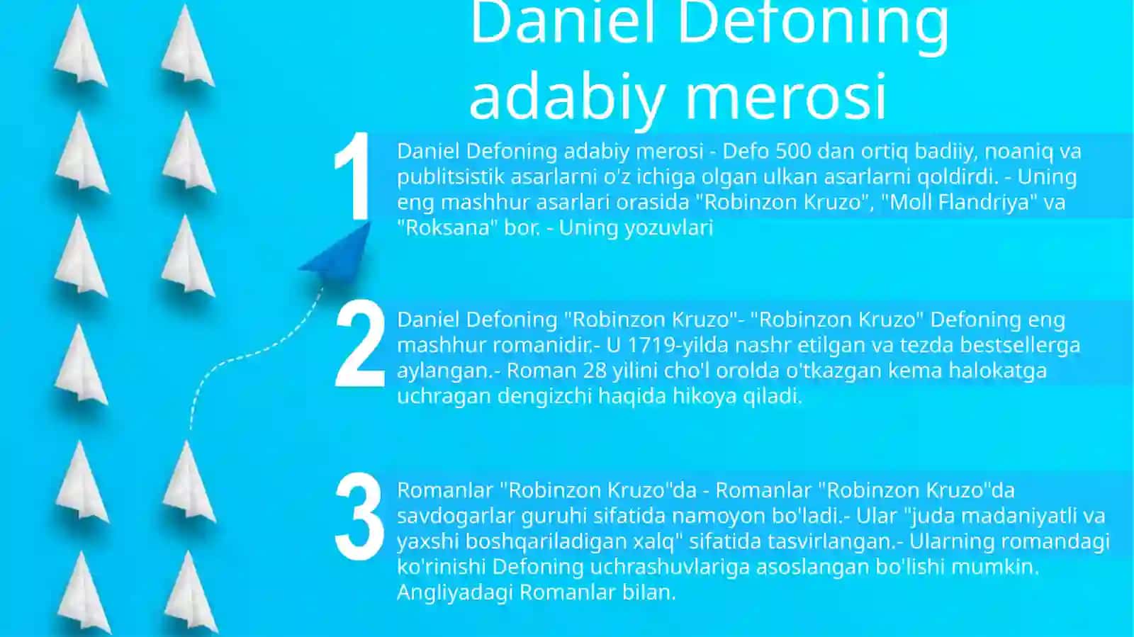 Daniel Defoning "Robinzon Kruzo" Romani 2