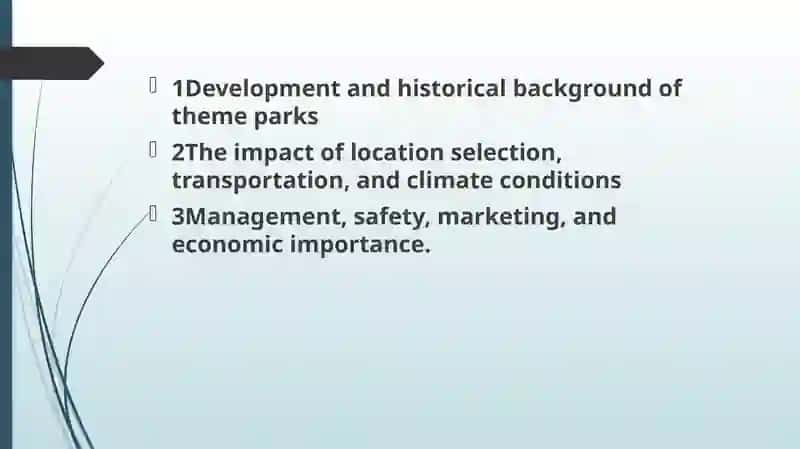 General Description of Theme Parks 2