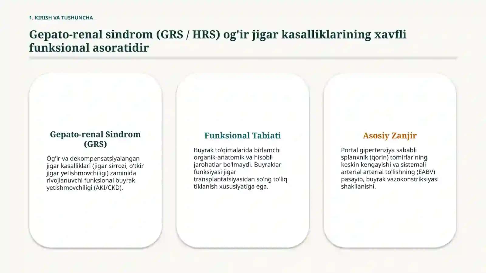 Gepatorenal sindrom: patogenez va klinik jihatlar — 15 slayd 2