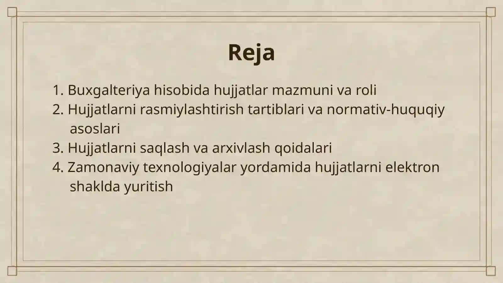 BUXGALTERIYA HISOBIDA HUJJATLASHTIRISH 2