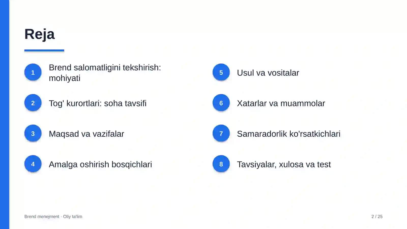 tog' kurortlarida brend salomatligini tekshirish 7731 2