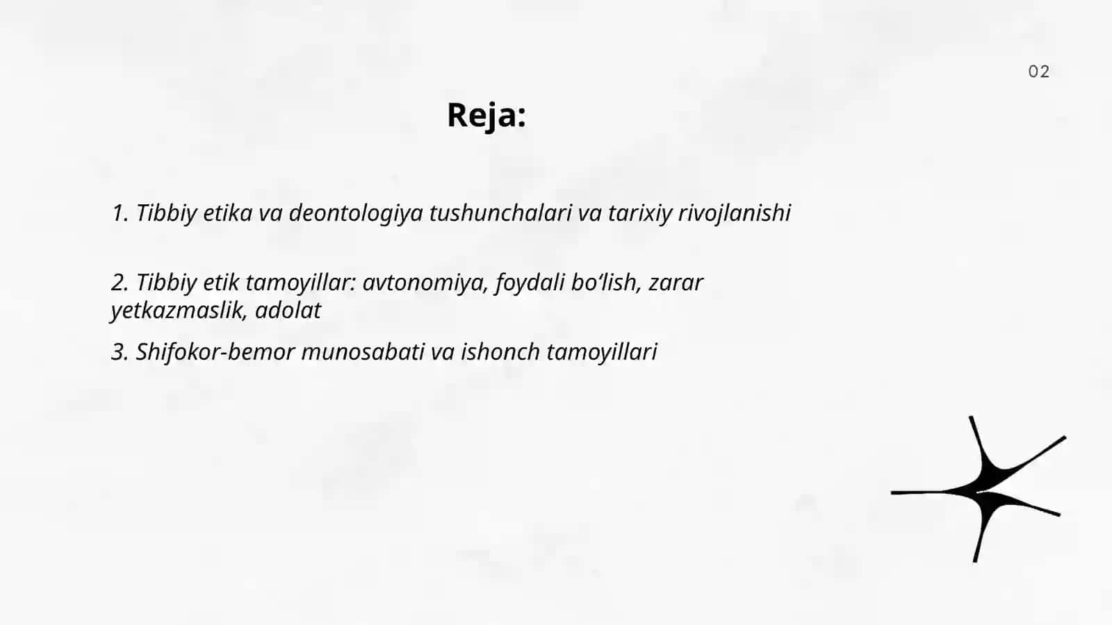 Tibbiy etika va deontologiya asoslari 2