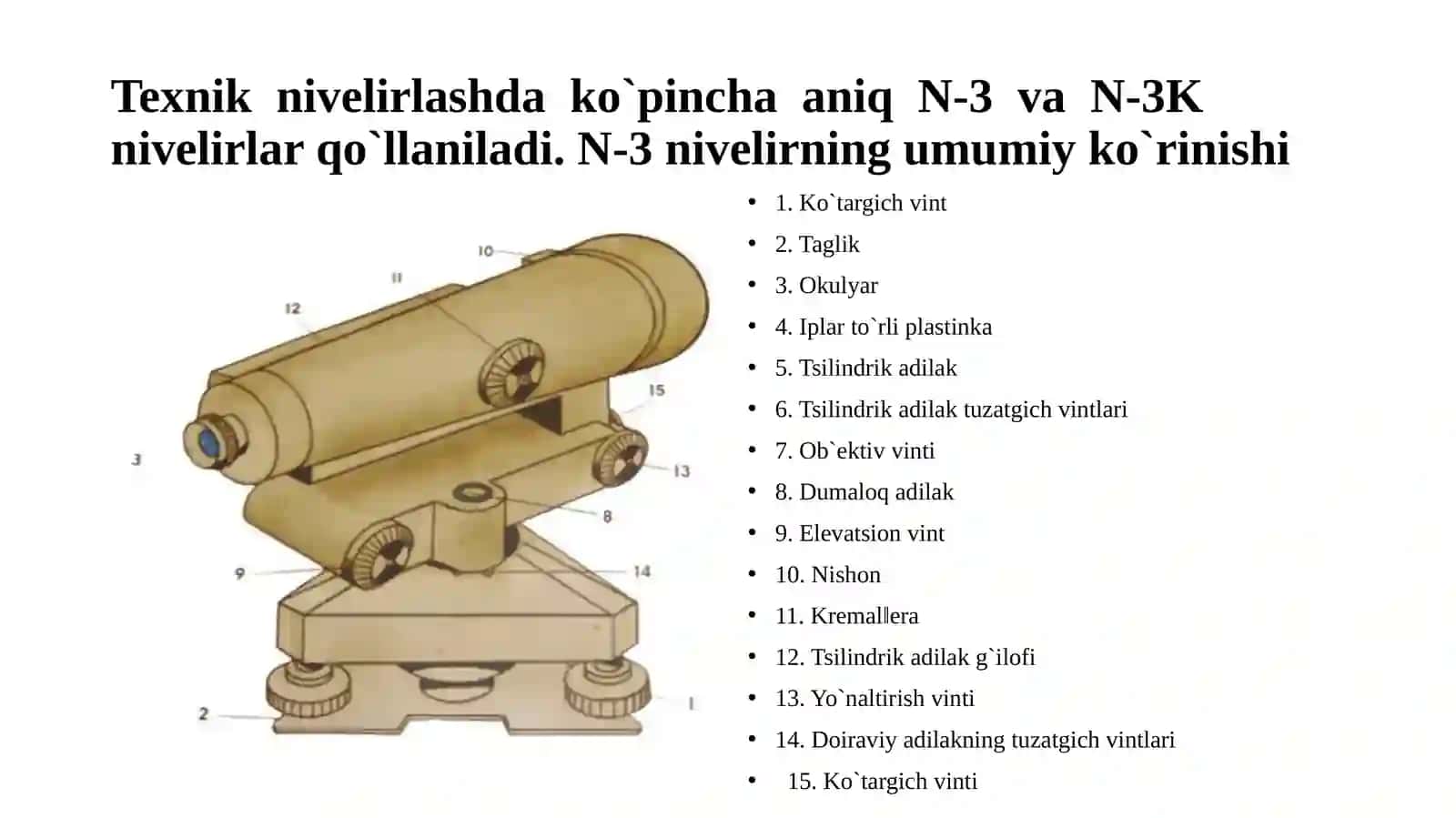 Texnik nivelirlash 2