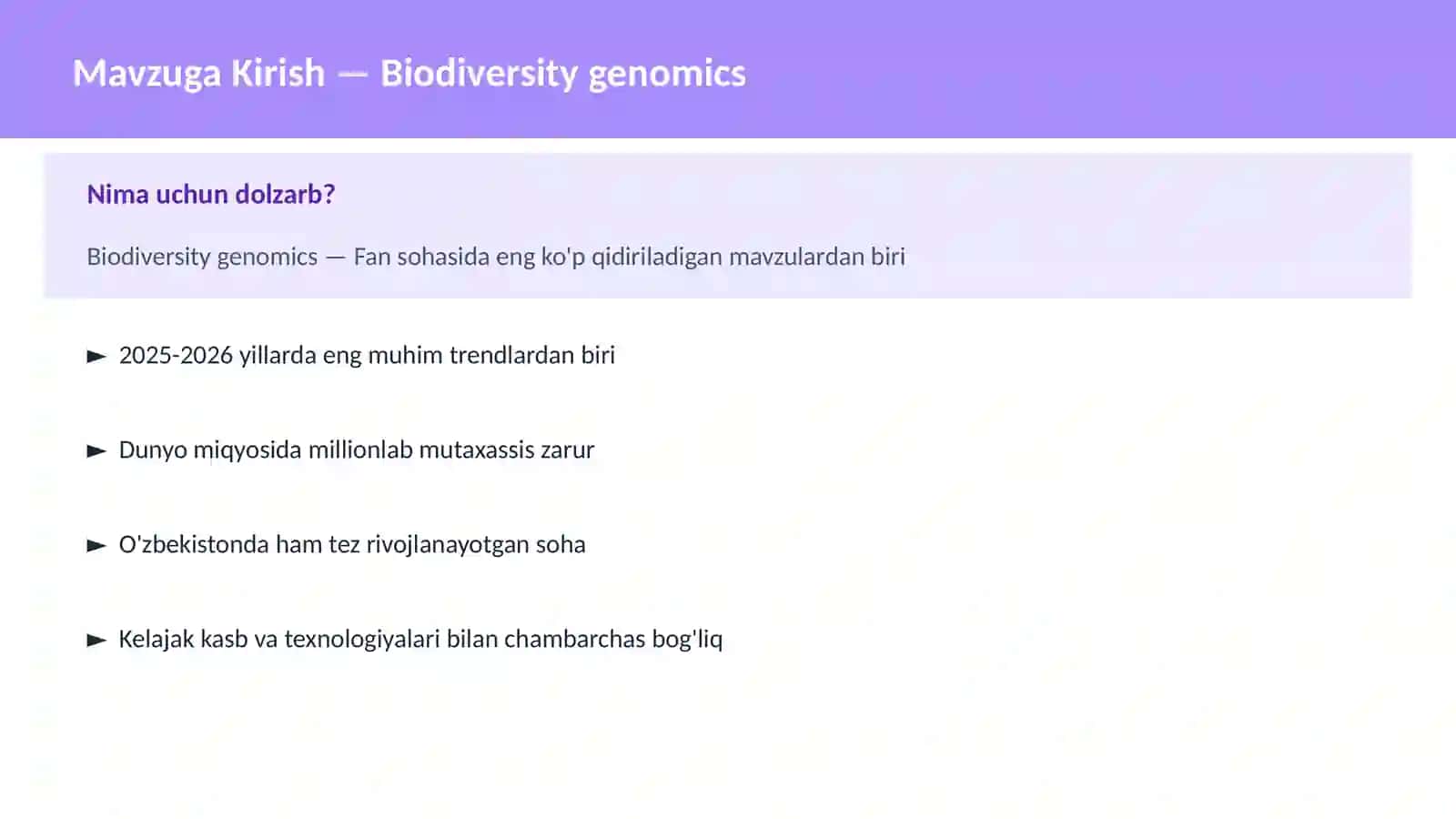 Biodiversity genomics 2