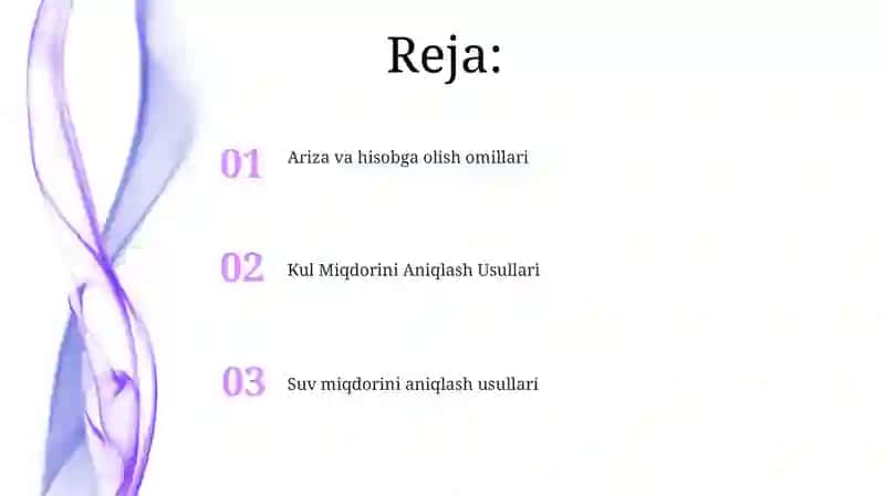 Suvi va kul miqdorini aniqlash usulları 2